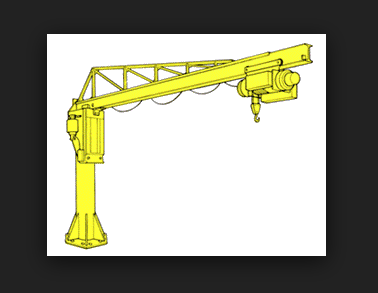 Ellsen free standing jib crane