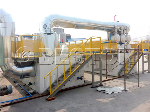 Continuous waste rubber recycling pyrolysis plant for sale