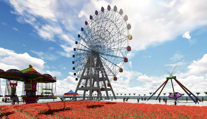 Ferris wheel amusement park ride